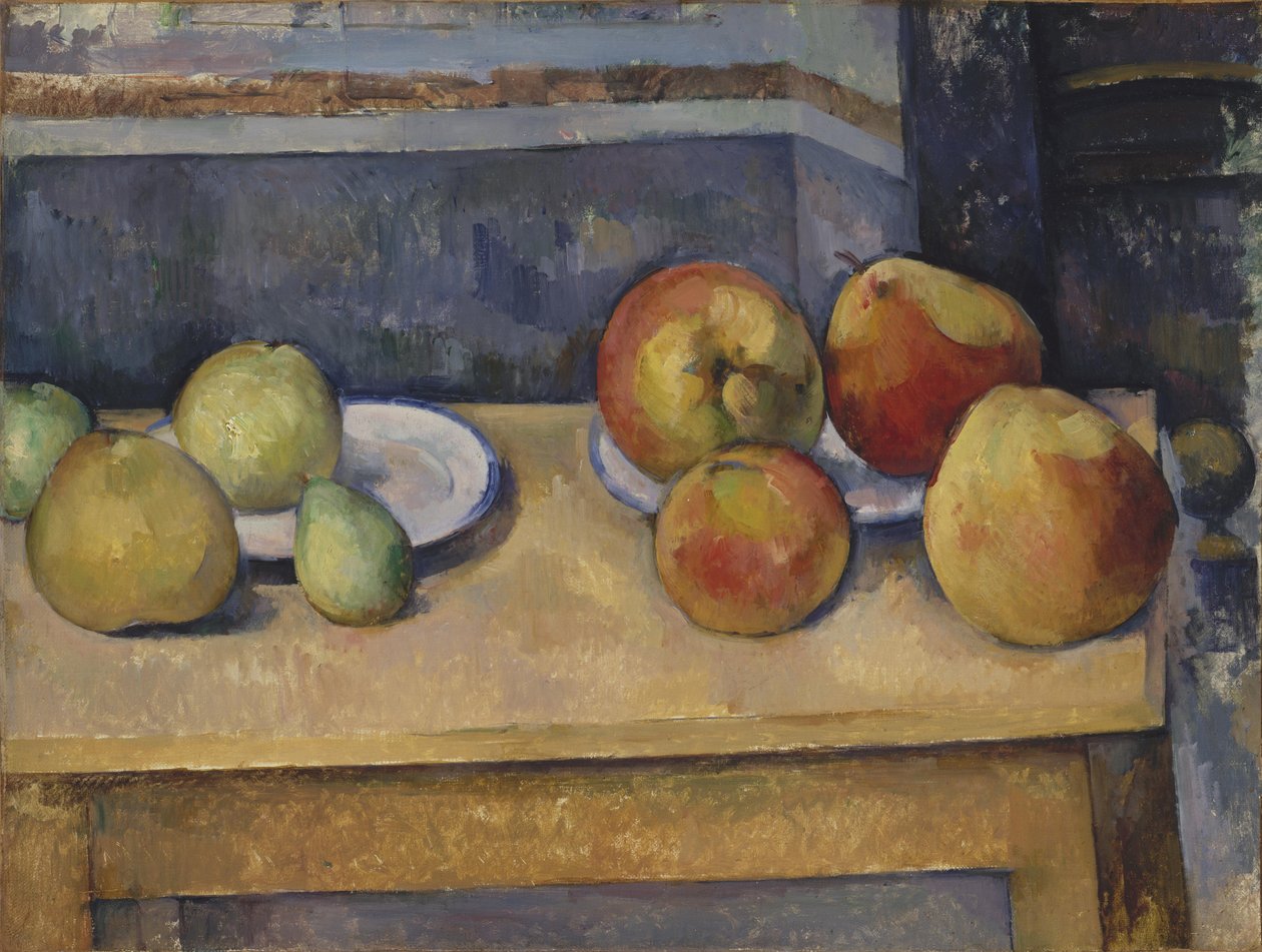 Stillleben mit Äpfeln und Birnen von Paul Cézanne