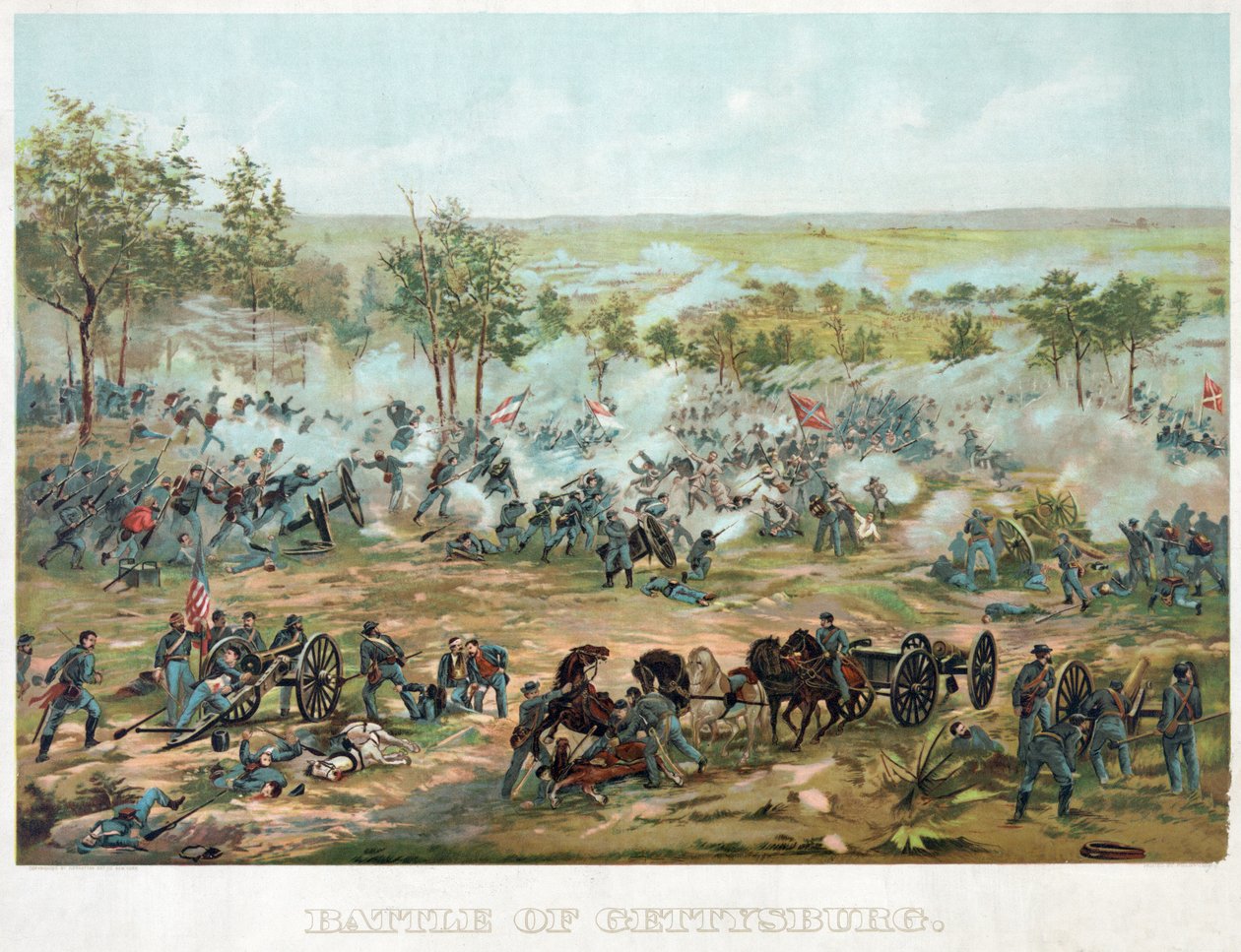 Schlacht von Gettysburg, 1898 von Paul Dominique Philippoteaux