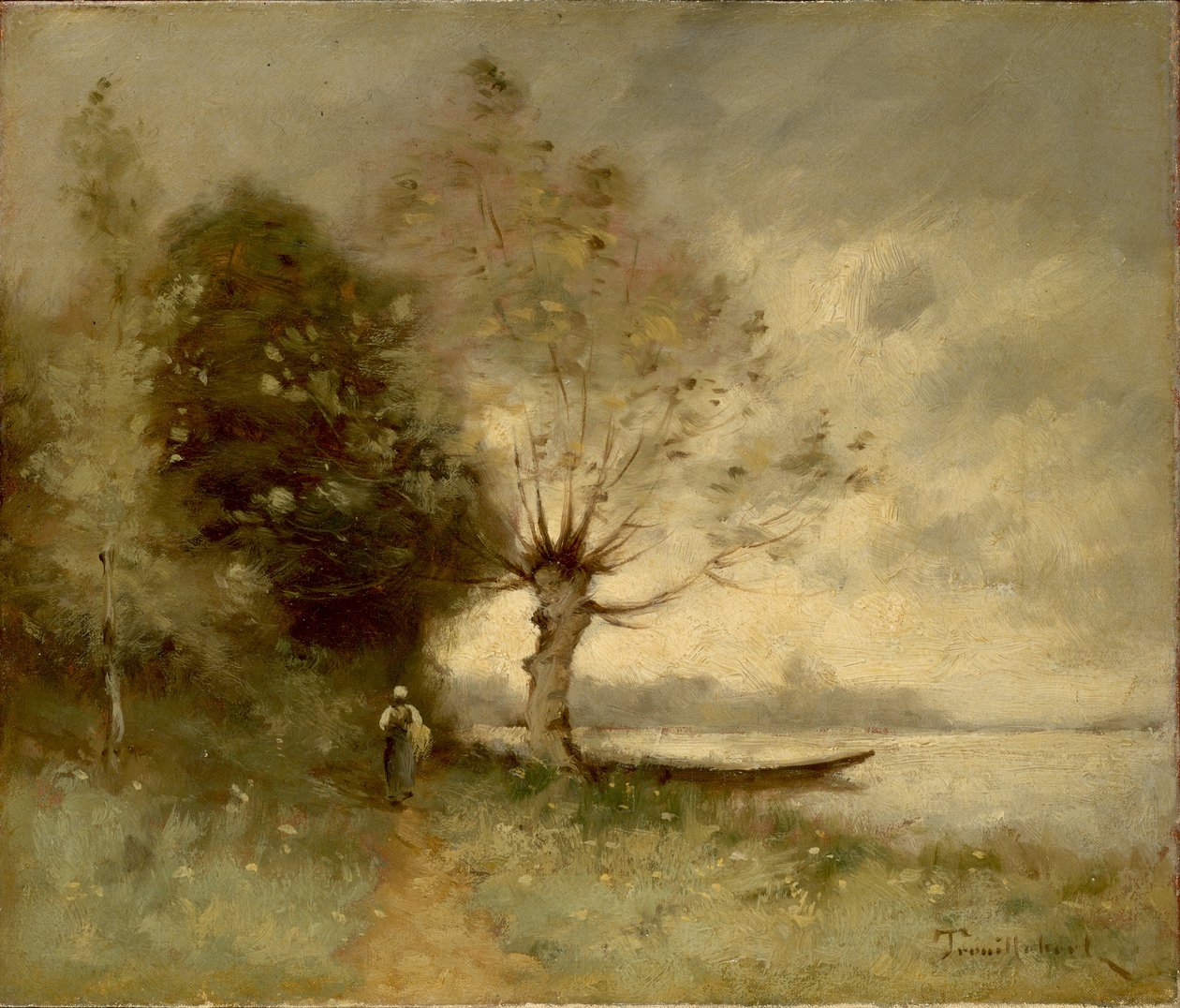 Ufer der Loire bei Chouze von Paul Desire Trouillebert