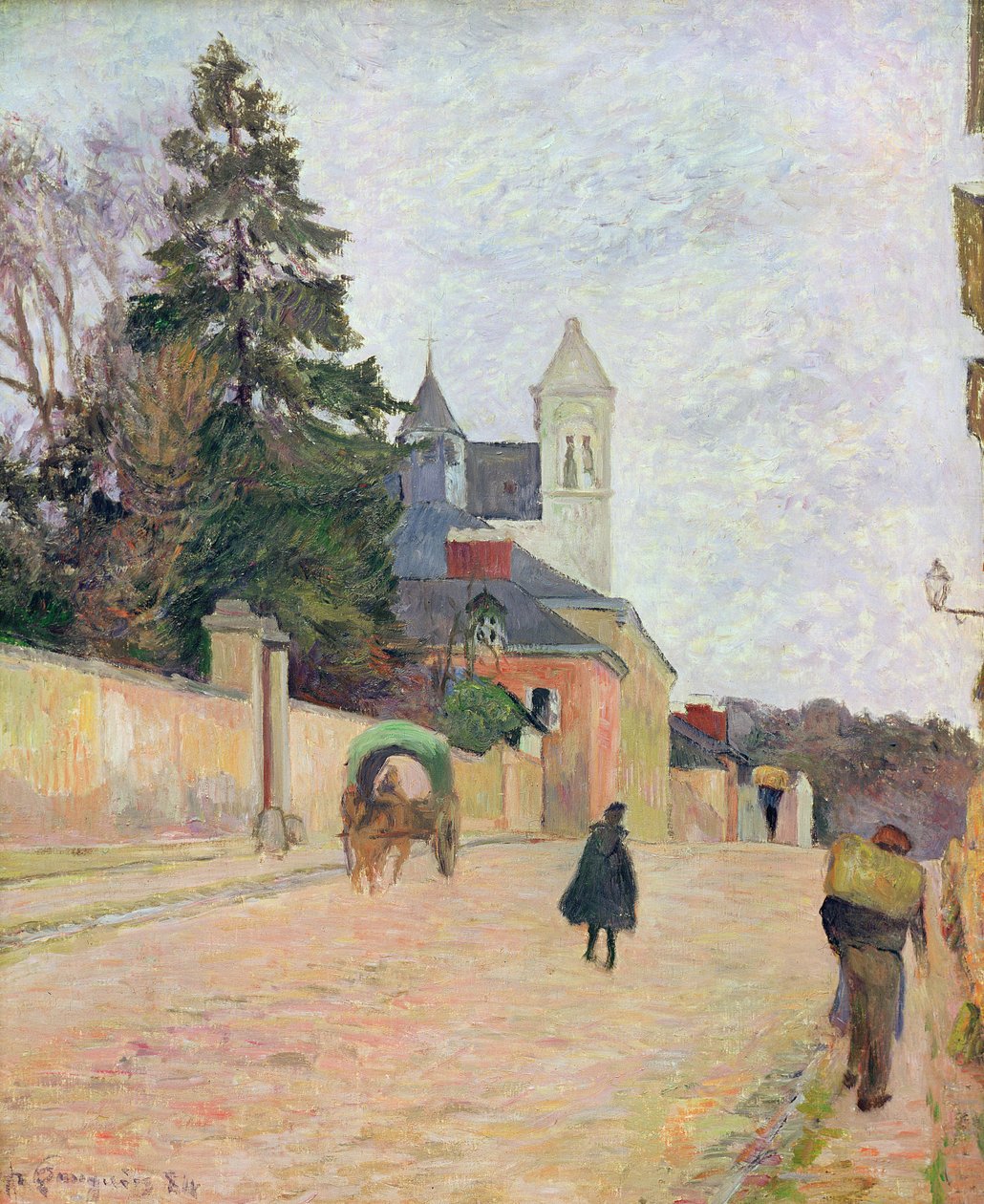 Ein Dorfweg von Paul Gauguin