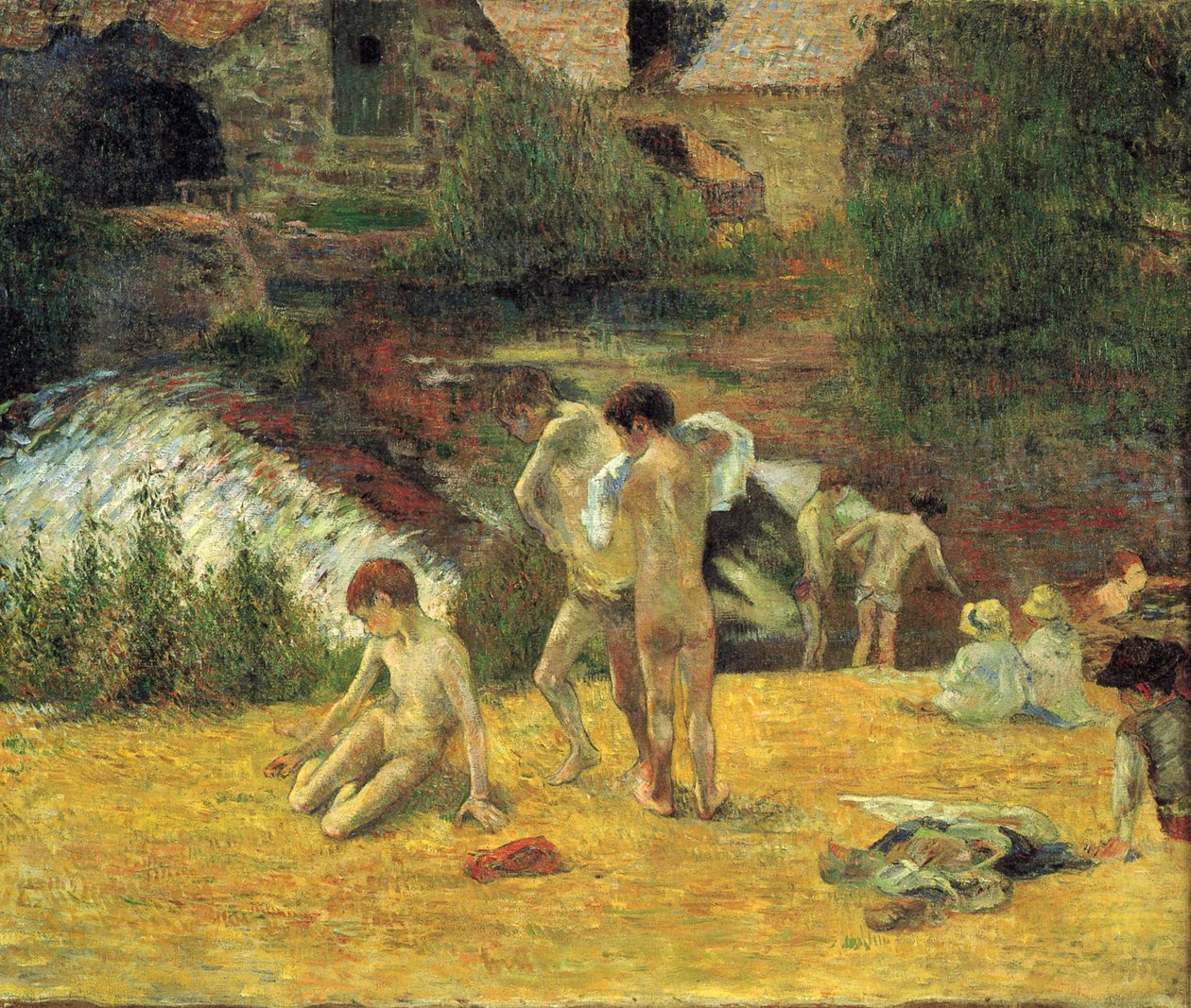 Badende bretonische Jungen von Paul Gauguin