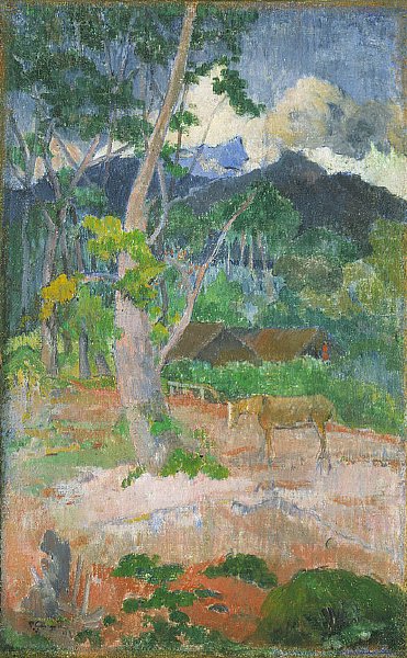 Landschaft mit Pferd von Paul Gauguin