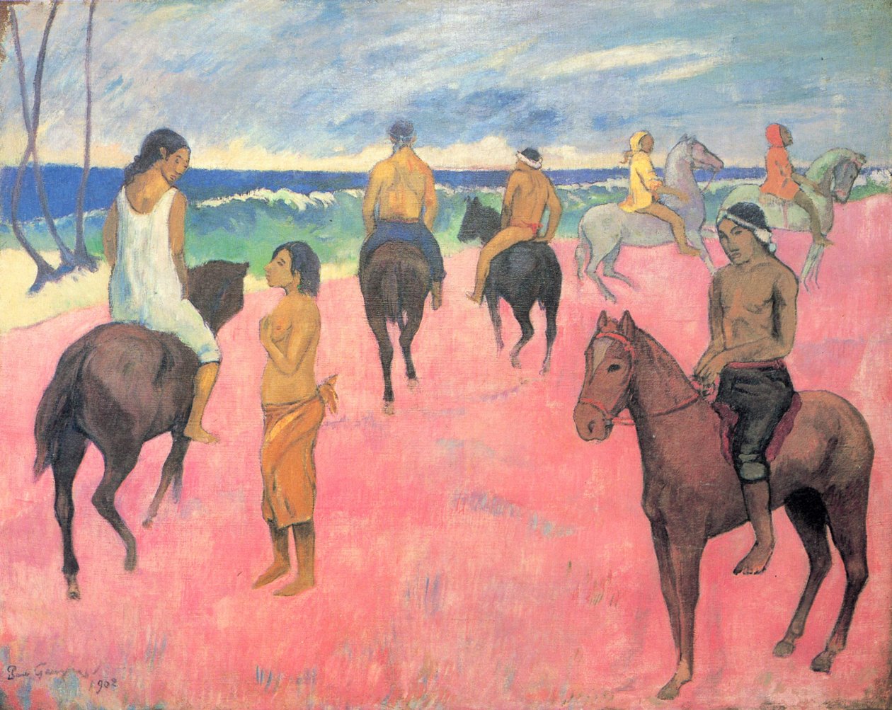 Reiter am Strand von Paul Gauguin