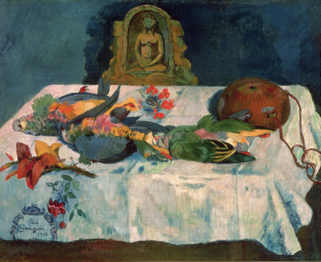 Stillleben mit Papageien, 1902 von Paul Gauguin