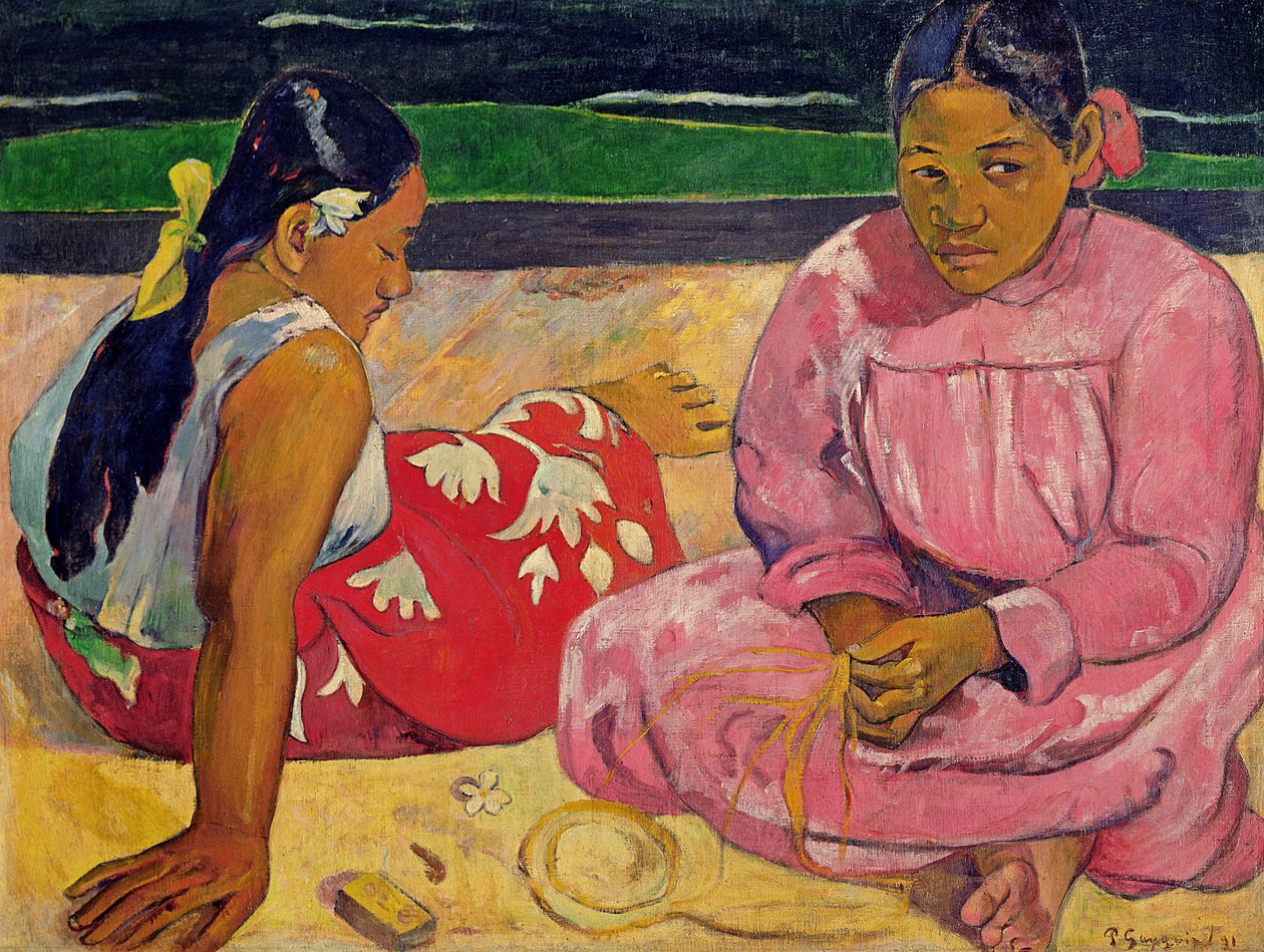 Frauen von Tahiti, am Strand, 1891 von Paul Gauguin