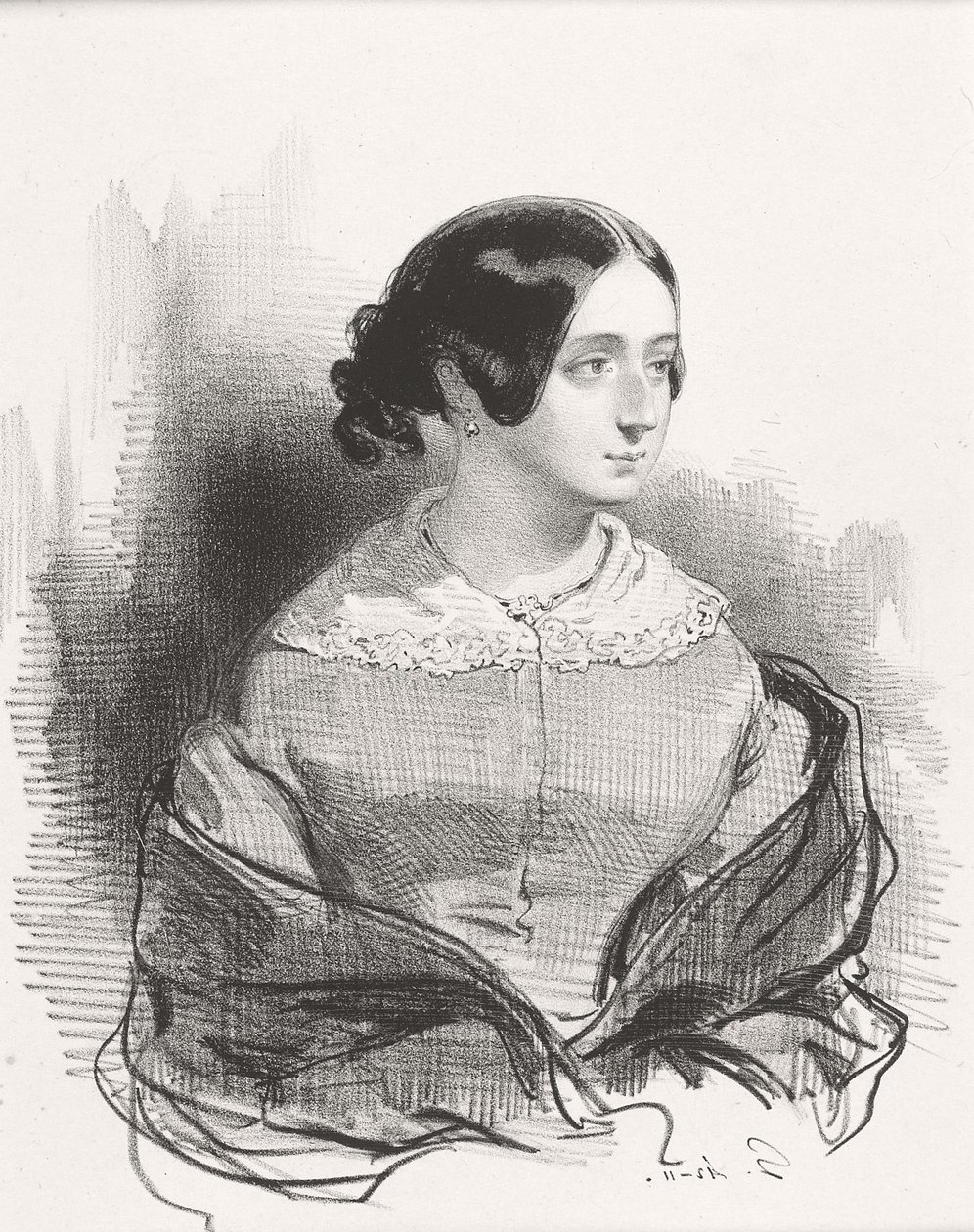Mme. Montigny, 1842 von Paul Gavarni
