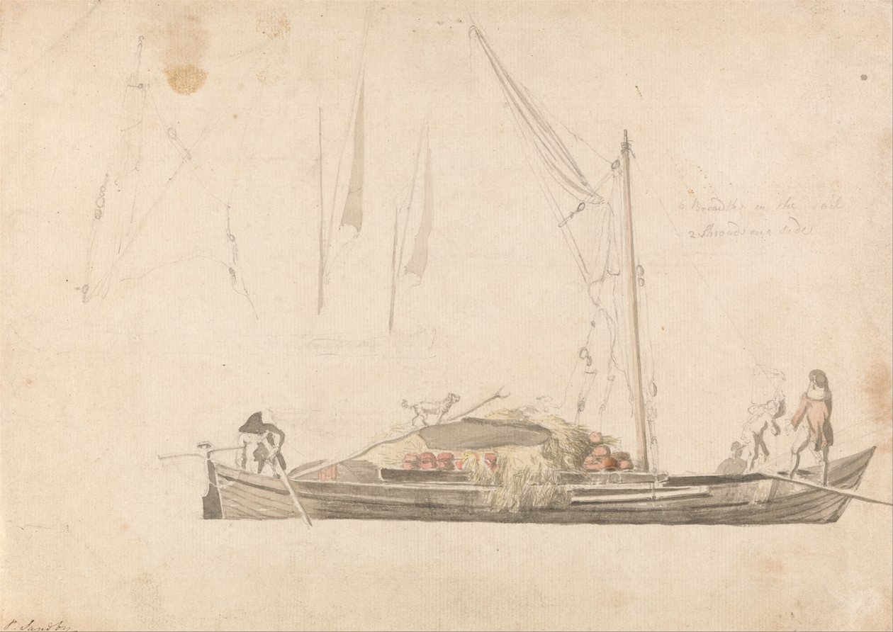 Frachtschiff von Paul Sandby