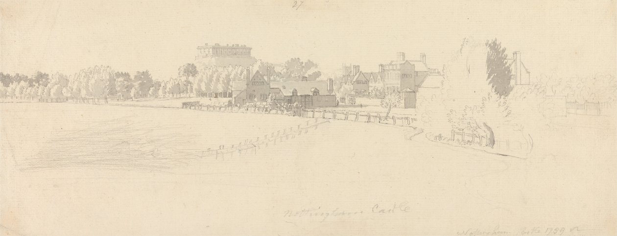 Nottingham Castle von Paul Sandby