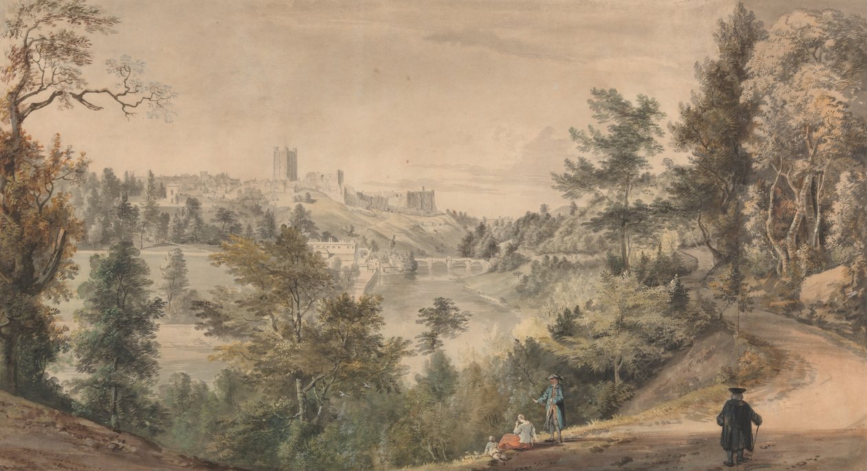 Ansicht von Richmond Castle, Yorkshire von Paul Sandby