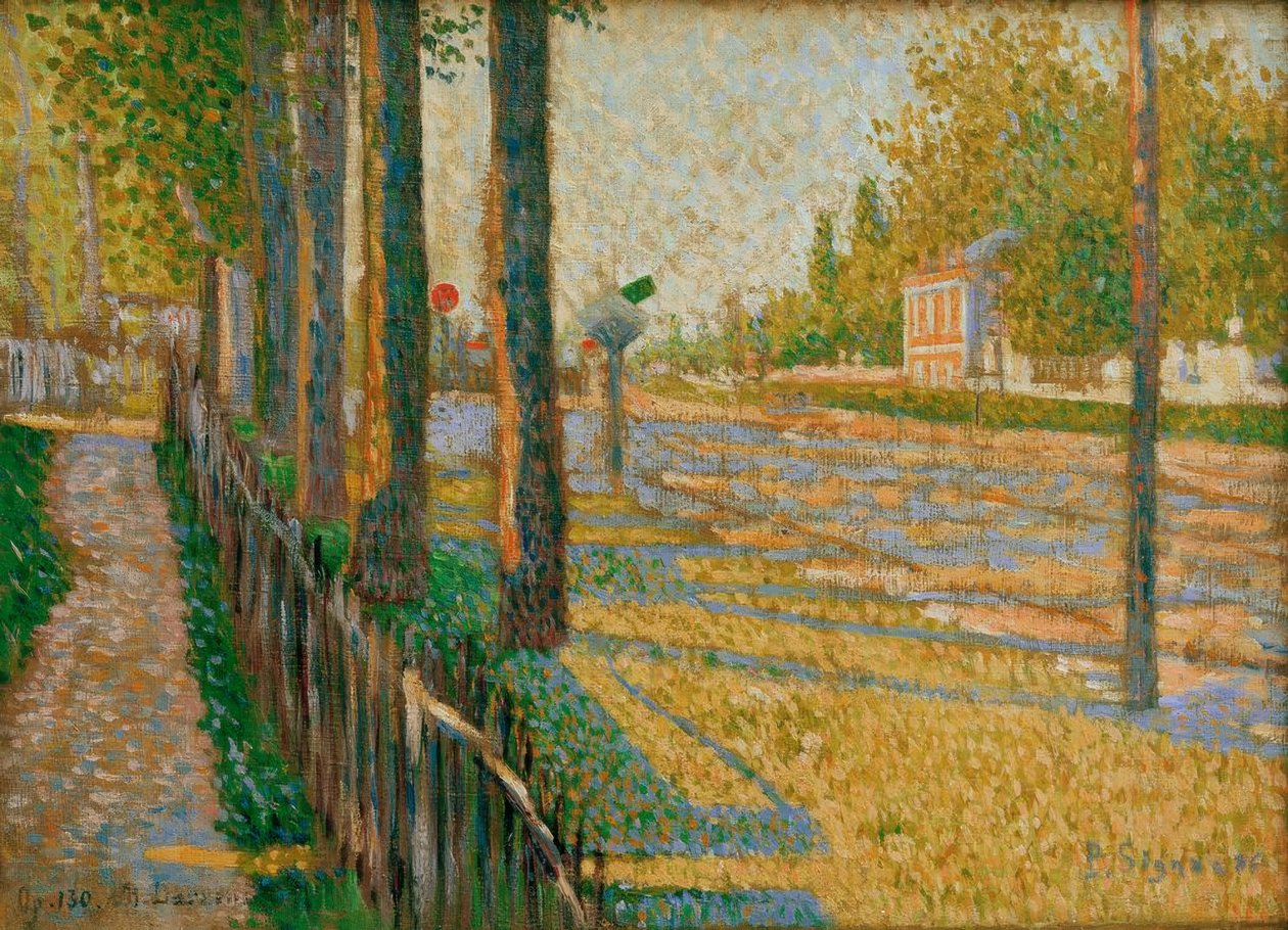 Die Straße nach Pontoise – Die Abzweigung von Bois-Colombes von Paul Signac