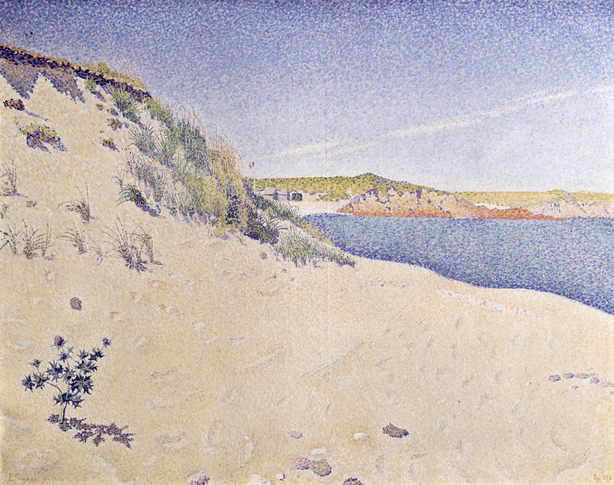 Sandiger Strand, 1890 von Paul Signac