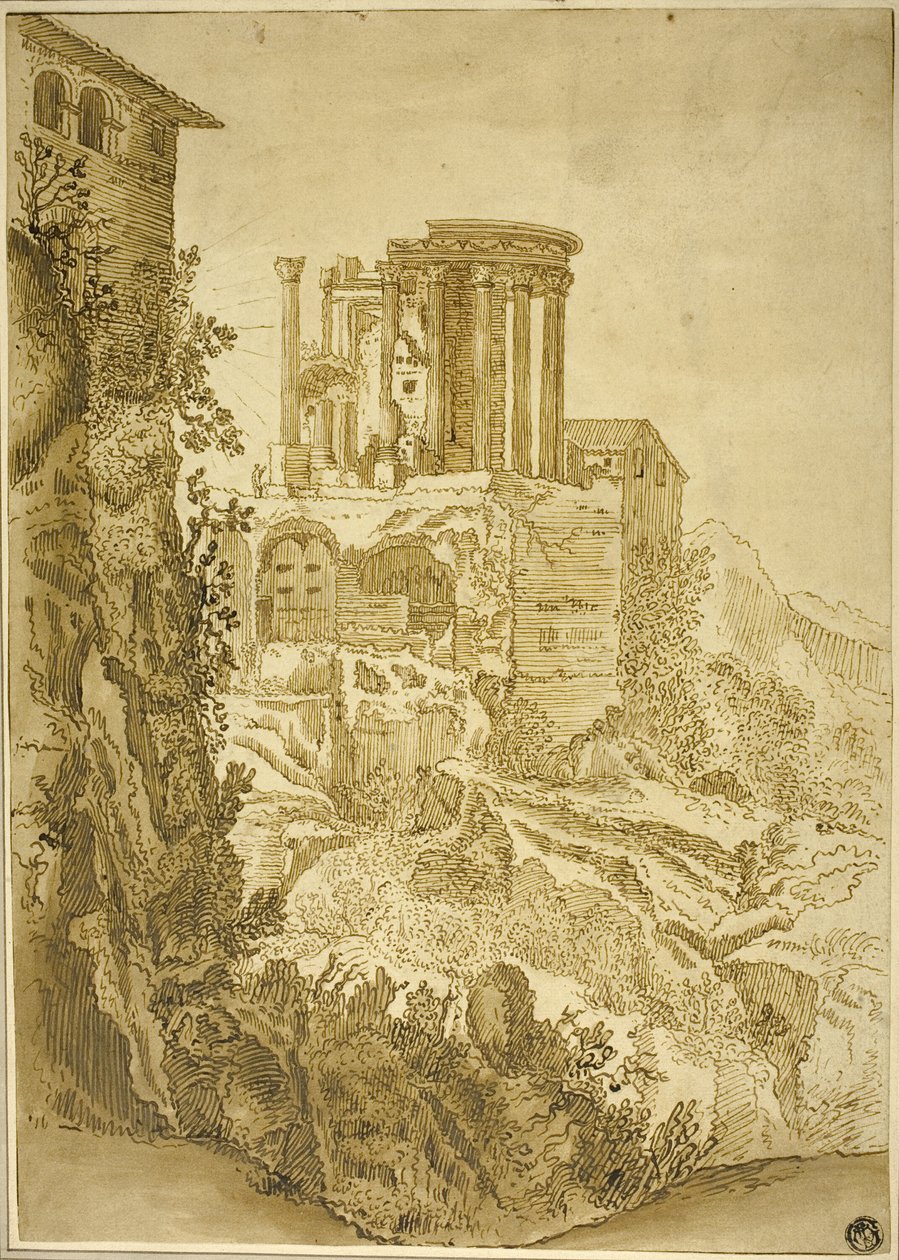 Tempel der Vesta, Tivoli von Paul Bril