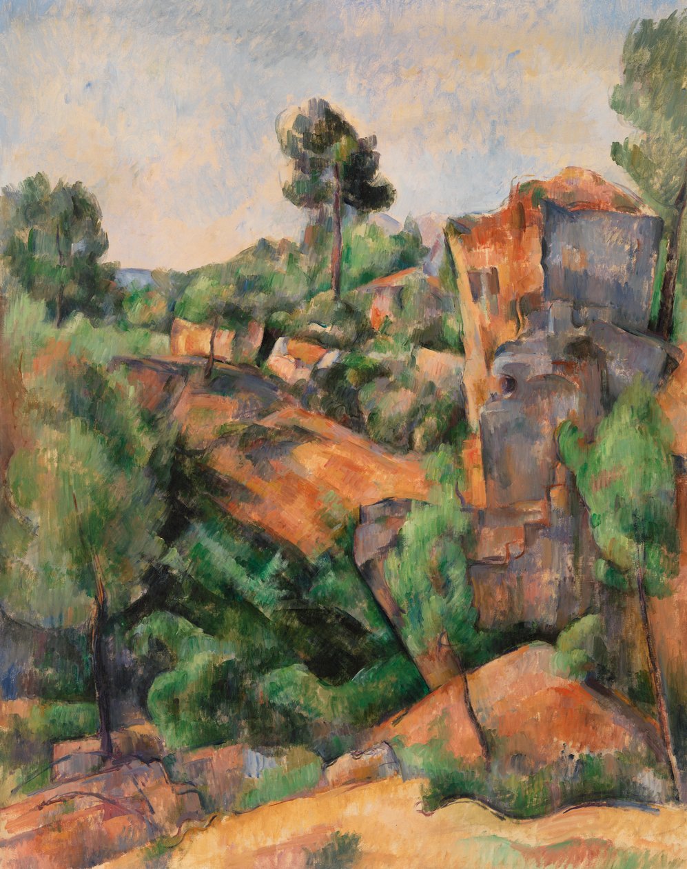 Bibemus-Steinbruch, ca. 1895 von Paul Cézanne