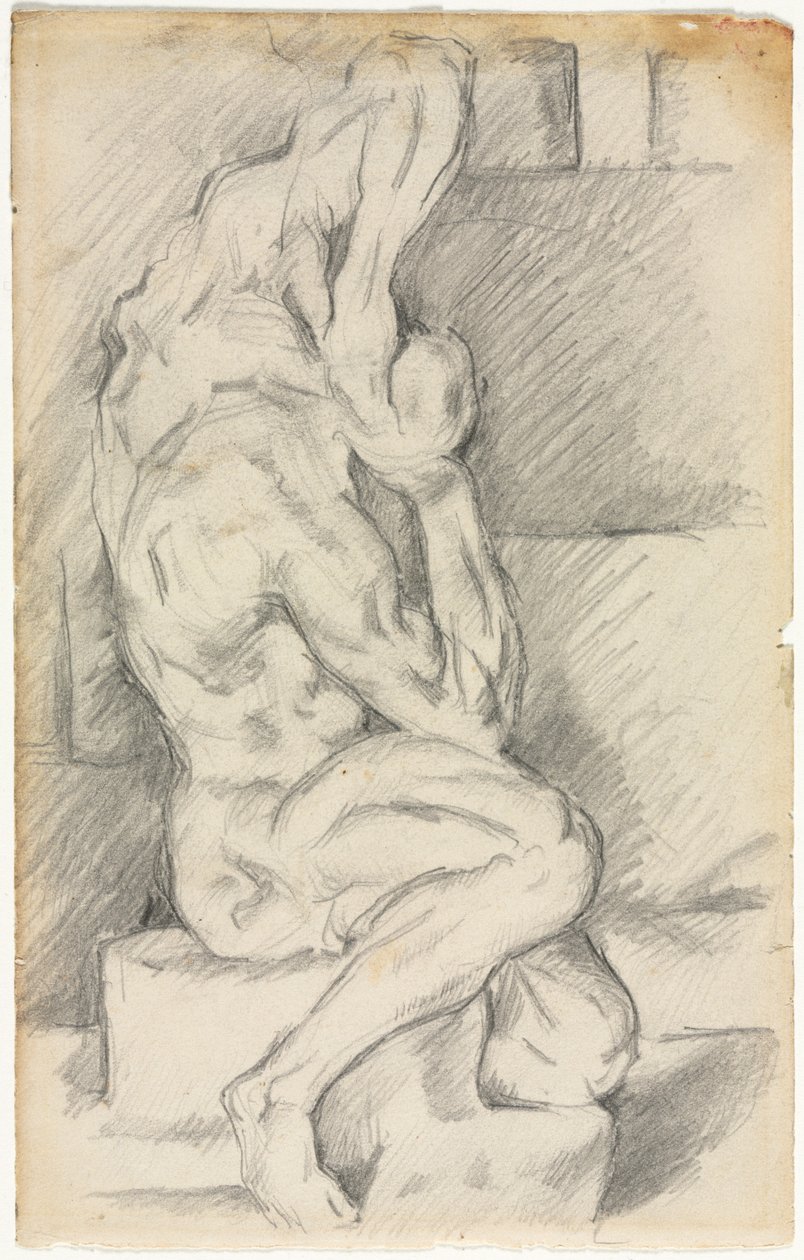 Skizze einer anatomischen Skulptur von Paul Cézanne