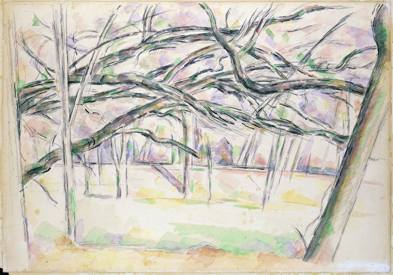 Der Obstgarten, ca. 1895 von Paul Cézanne