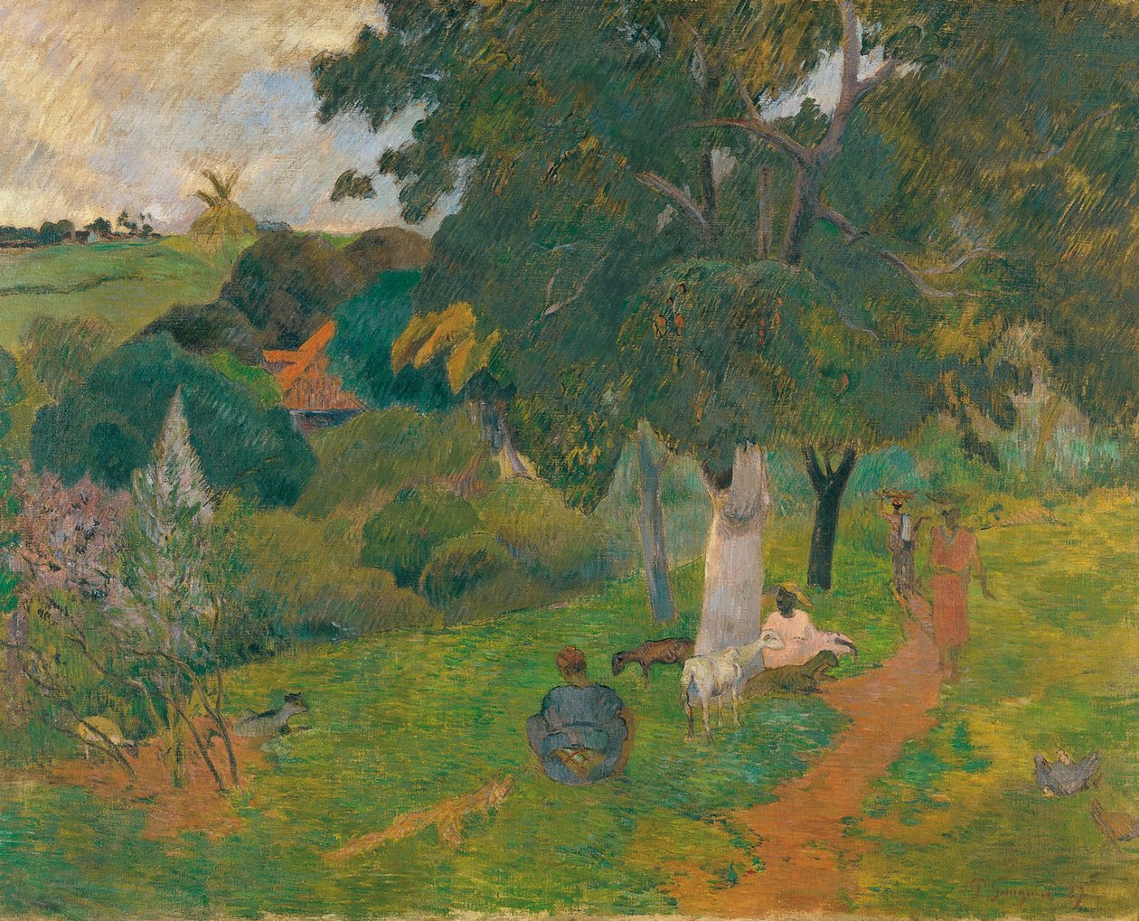 Kommen und Gehen, Martinique, 1887 von Paul Gauguin
