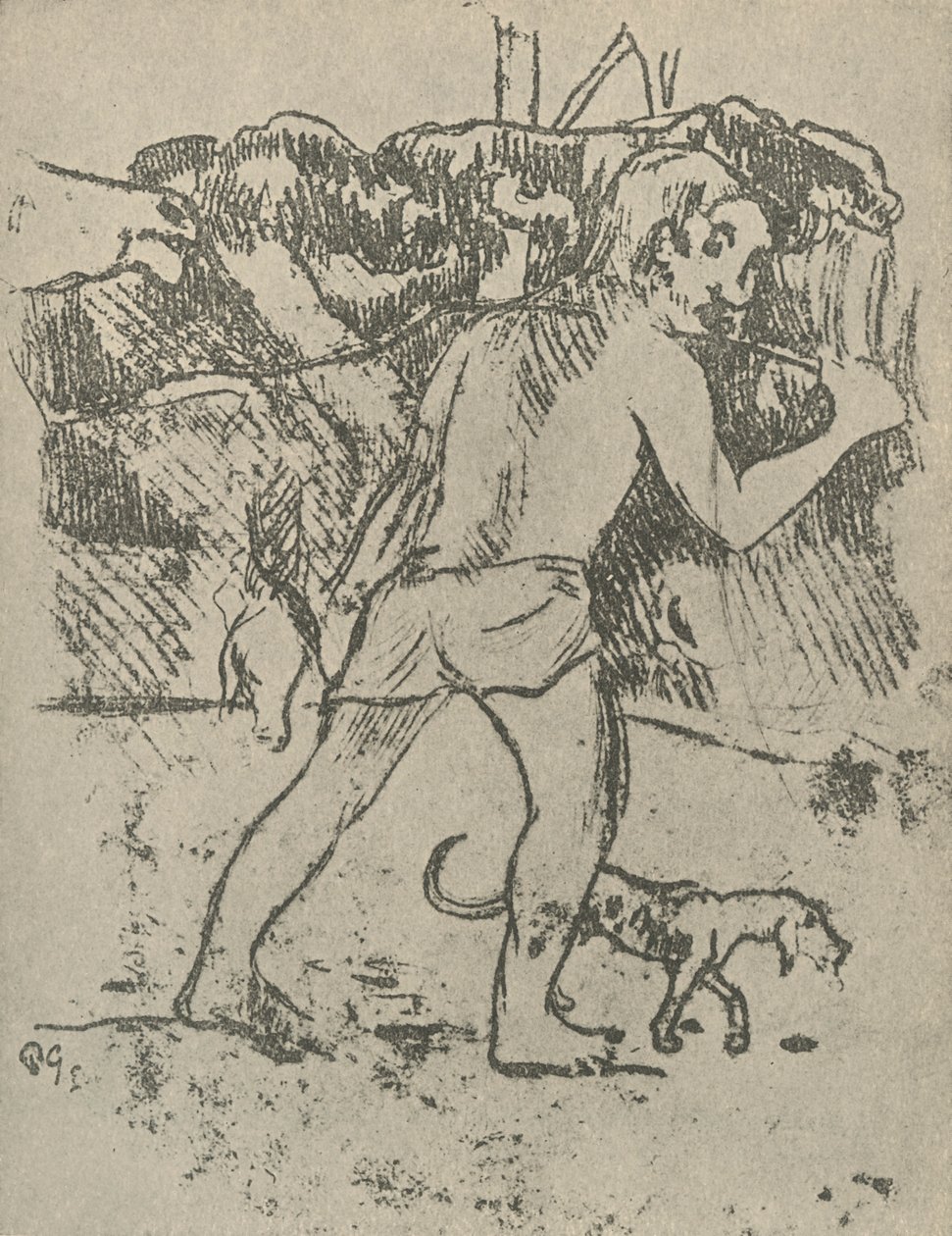 Zeichnung, 1936 von Paul Gauguin
