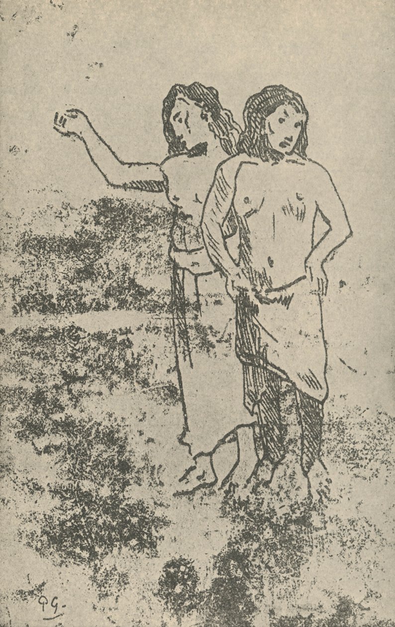 Zeichnung, 1936 von Paul Gauguin