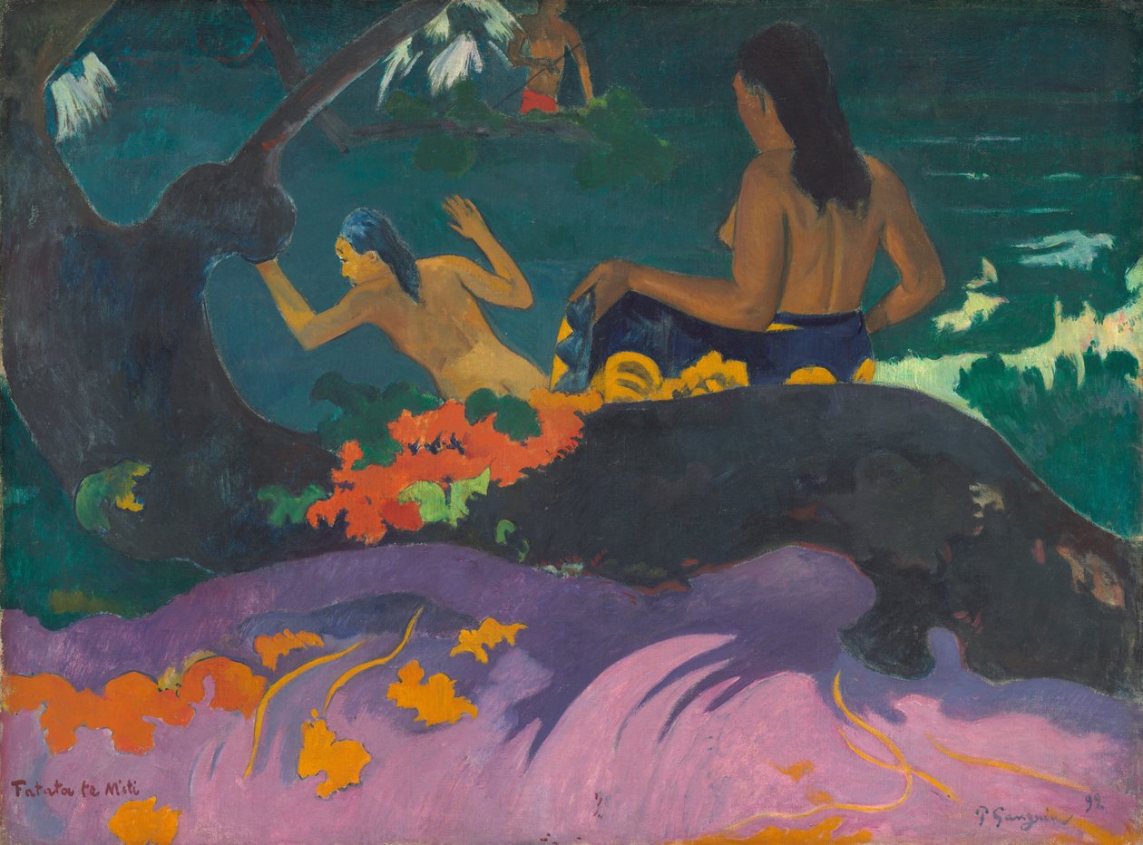 Fatata te Miti (Am Meer) von Paul Gauguin