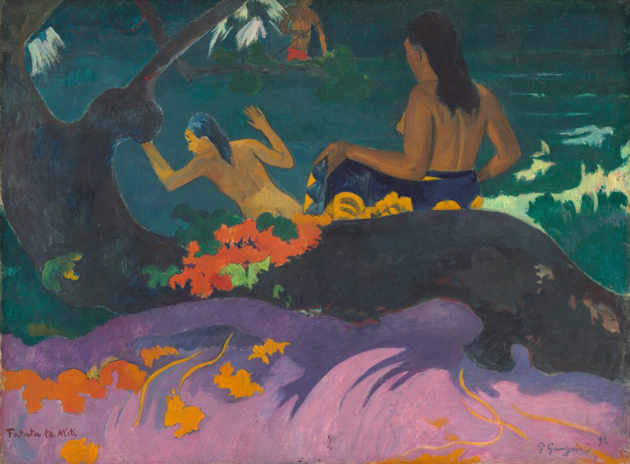 Fatata te Miti Am Meer, 1892 von Paul Gauguin