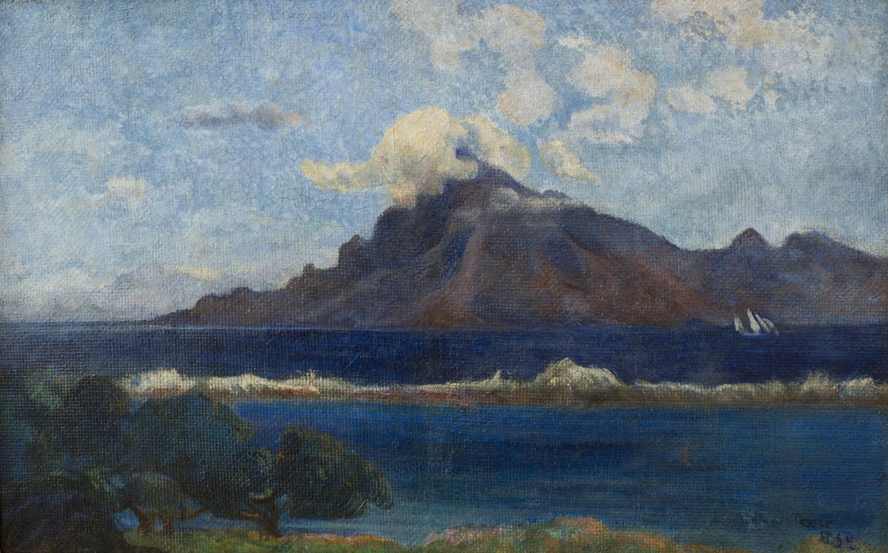 Landschaft von Te vaa von Paul Gauguin