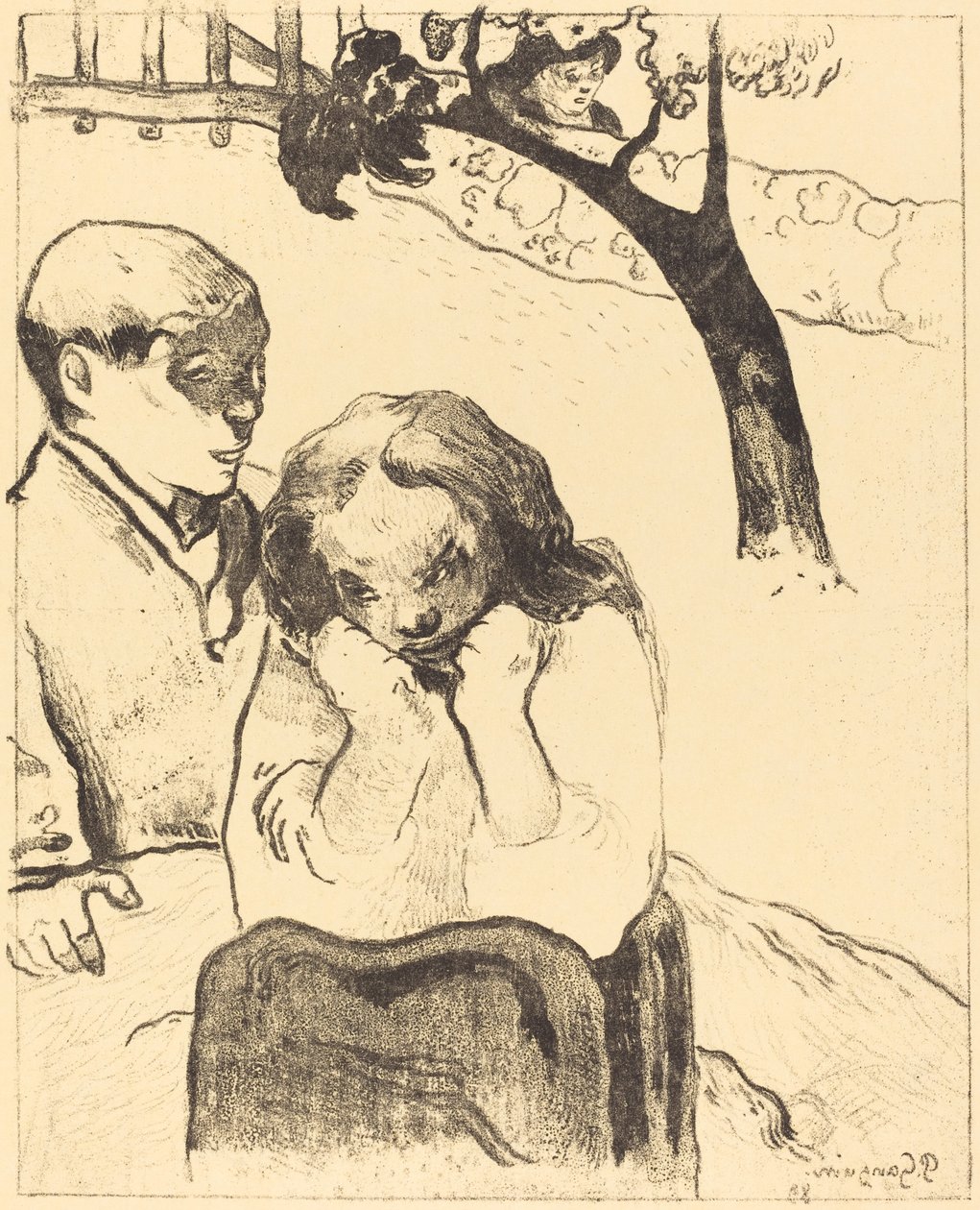 Menschliches Leid von Paul Gauguin