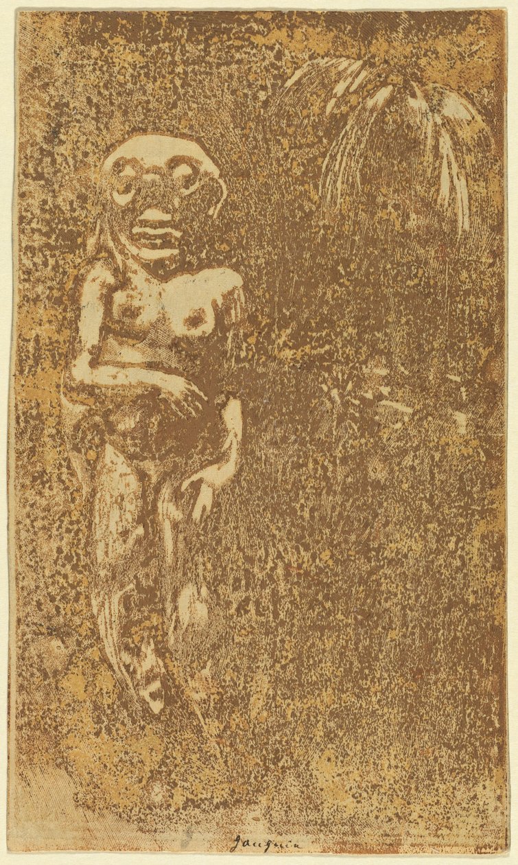 Oviri Der Wilde (recto) von Paul Gauguin