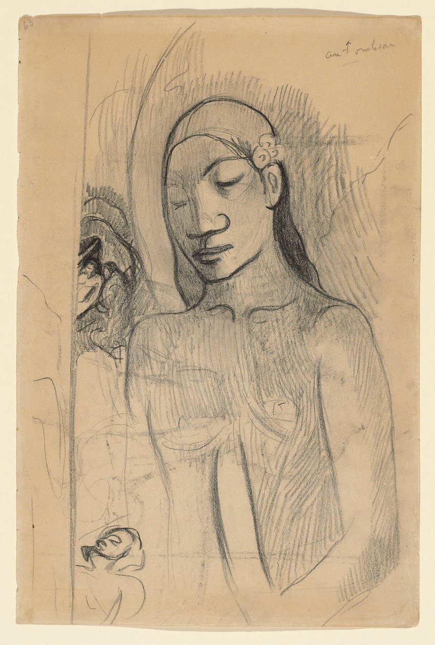 Tahitische Figur von Paul Gauguin