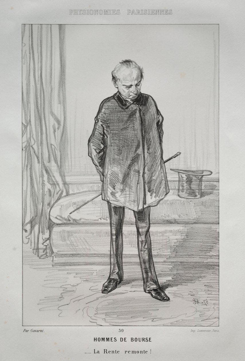 Hommes de Bourse von Paul Gavarni
