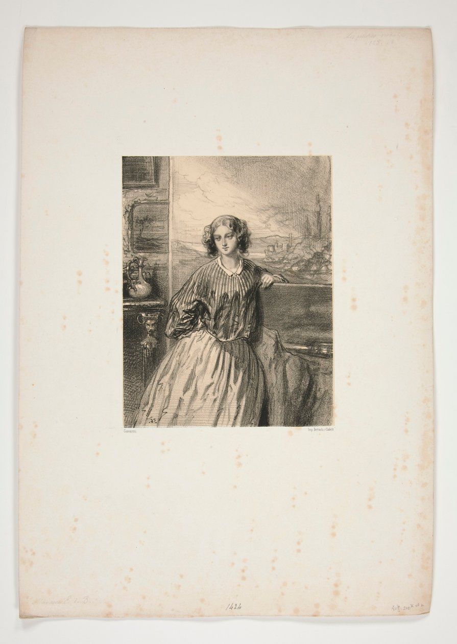 Die Künstlerinnen / Madame E. de B von Paul Gavarni