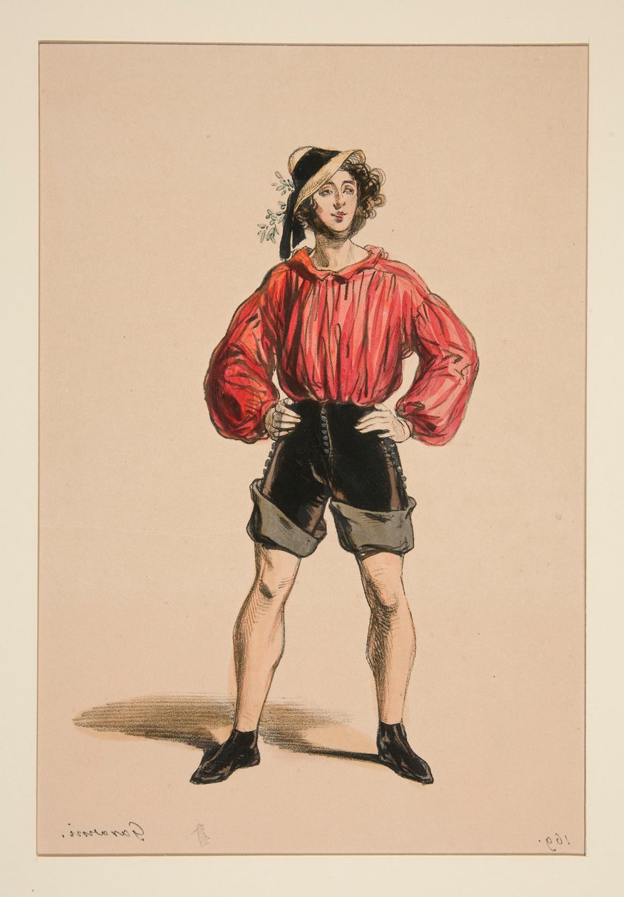 Fischer. Strohhut. von Paul Gavarni