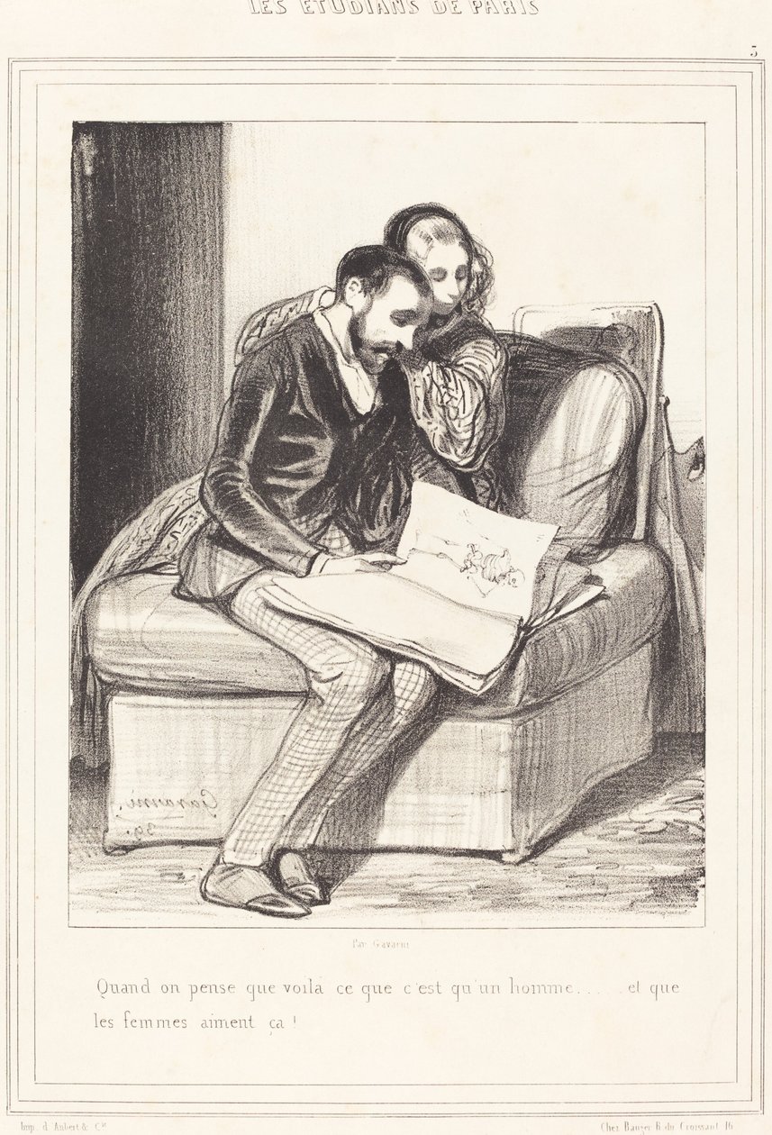 Quand on pense... von Paul Gavarni
