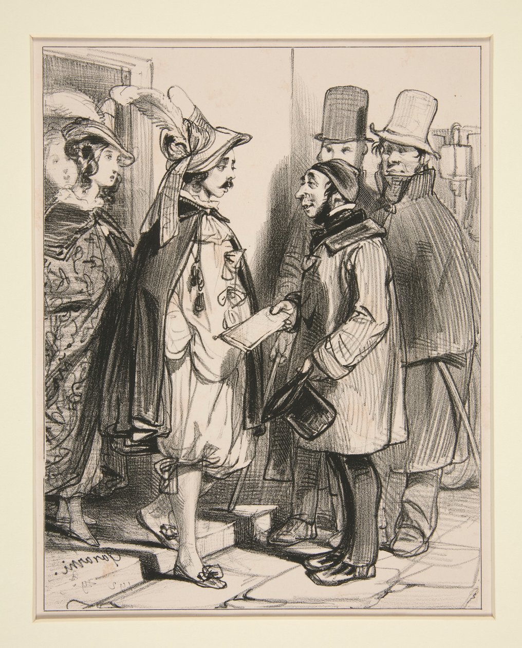 Sechs Uhr morgens von Paul Gavarni