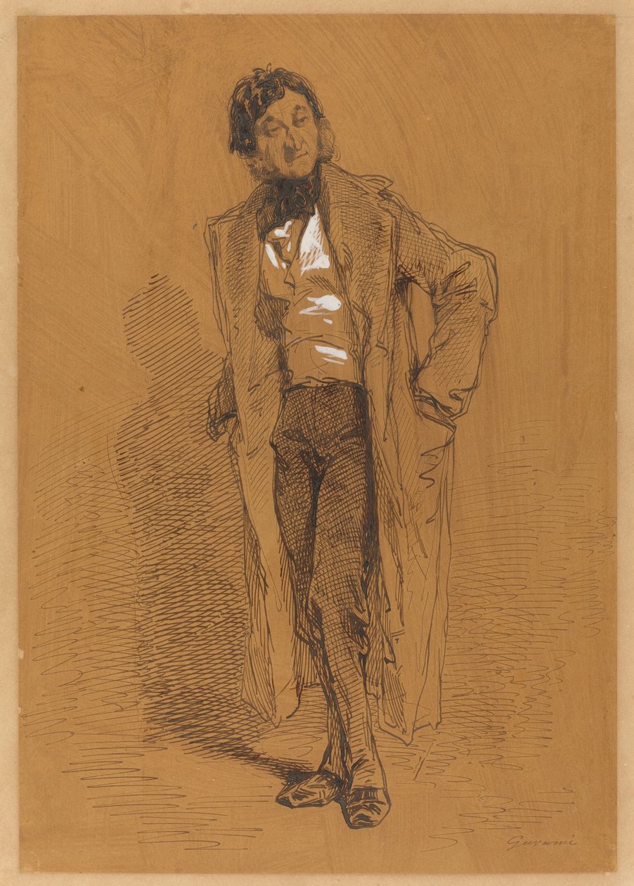 Stehender Mann von Paul Gavarni