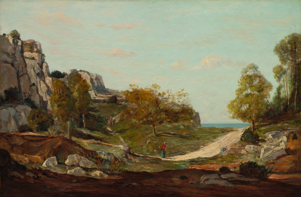 Landschaft bei Saint-André, in der Nähe von Marseille von Paul Guigou