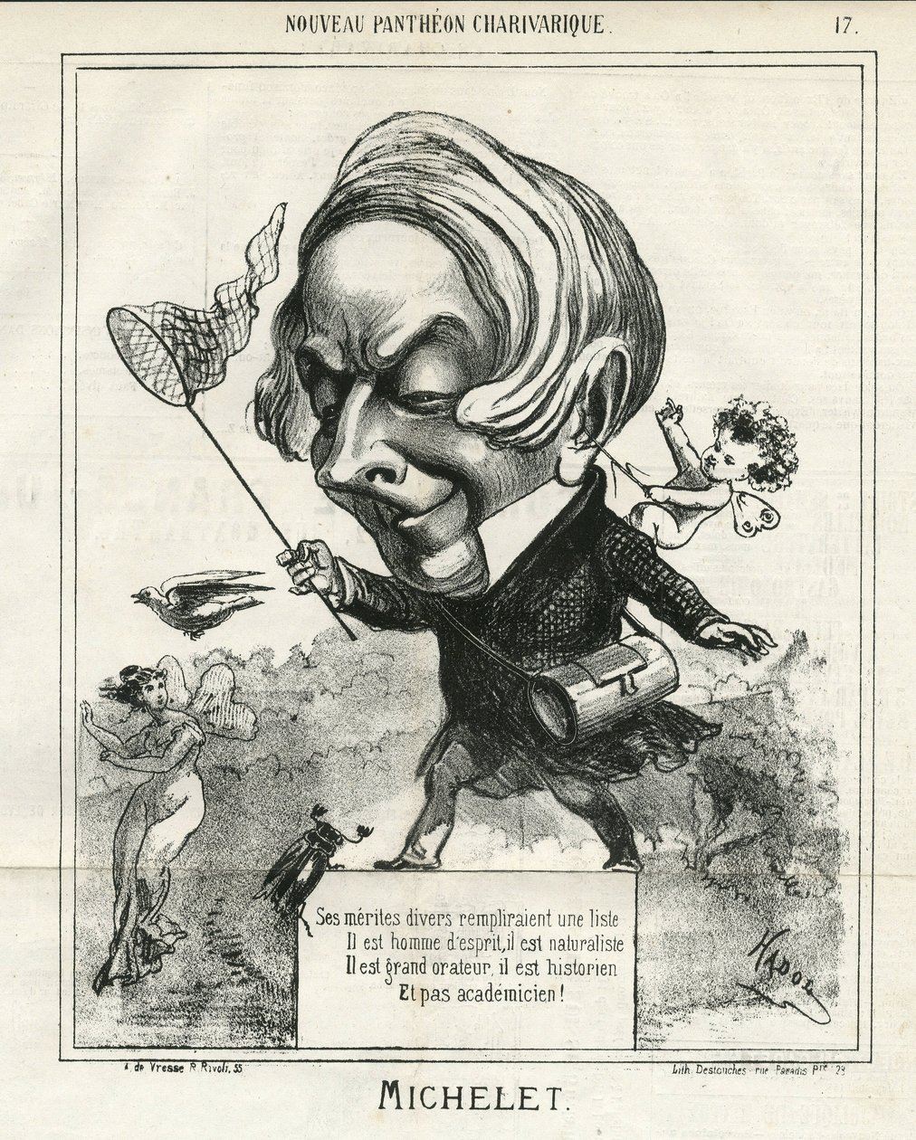 Illustration von Hadol (1835-1875) in Le Charivari von Paul Hadol
