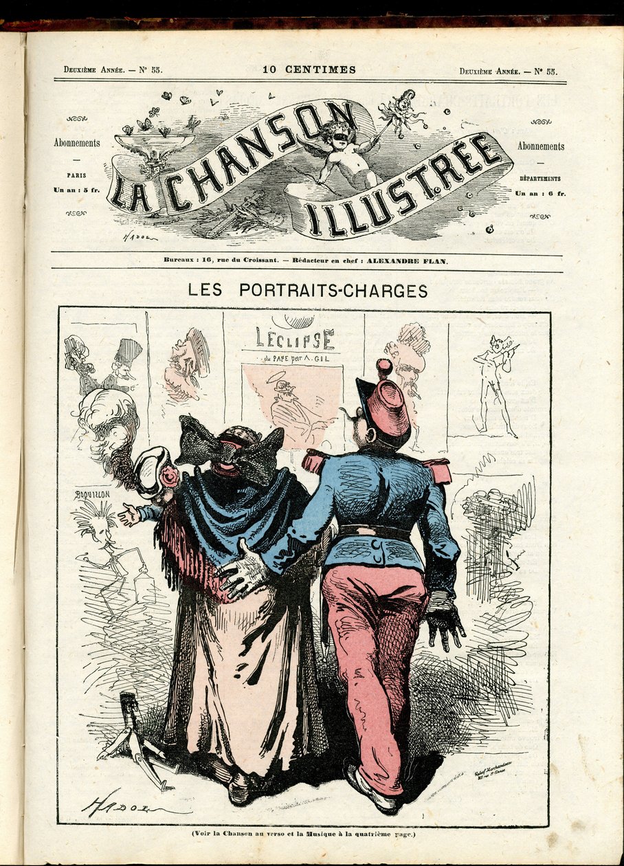 La Chanson illustrée (Zeitschrift), Nummer 55 von Paul Hadol