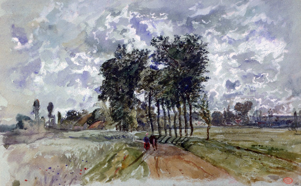 Der Weg nach Crécy, 1857 von Paul Huet
