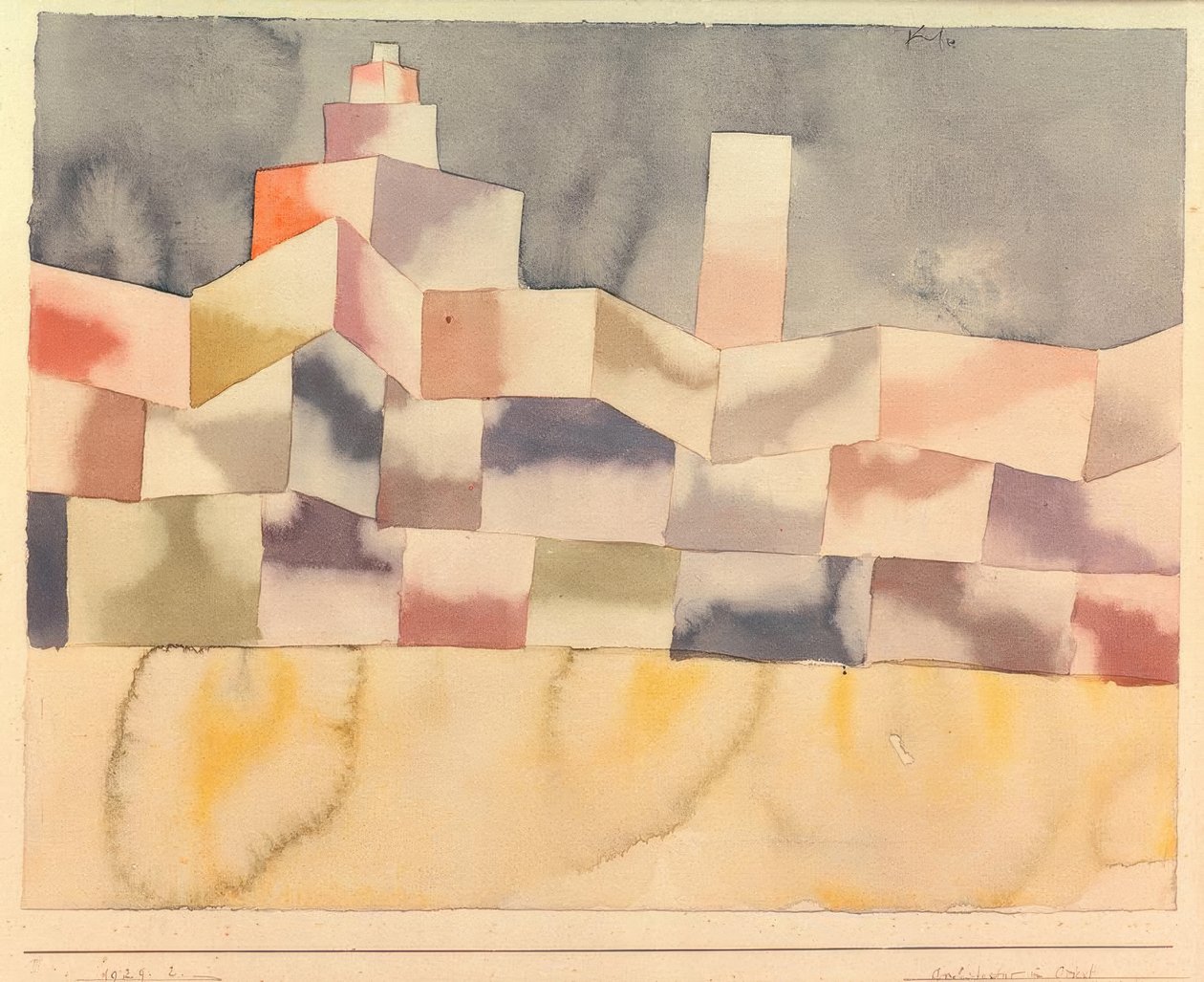 Architektur im Orient von Paul Klee