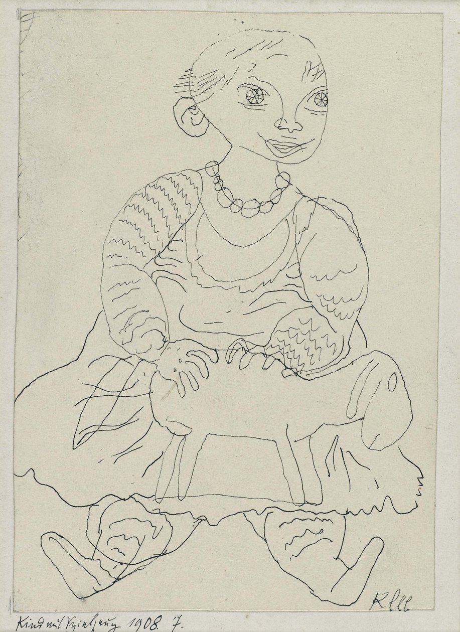 Kind mit Spielzeug von Paul Klee
