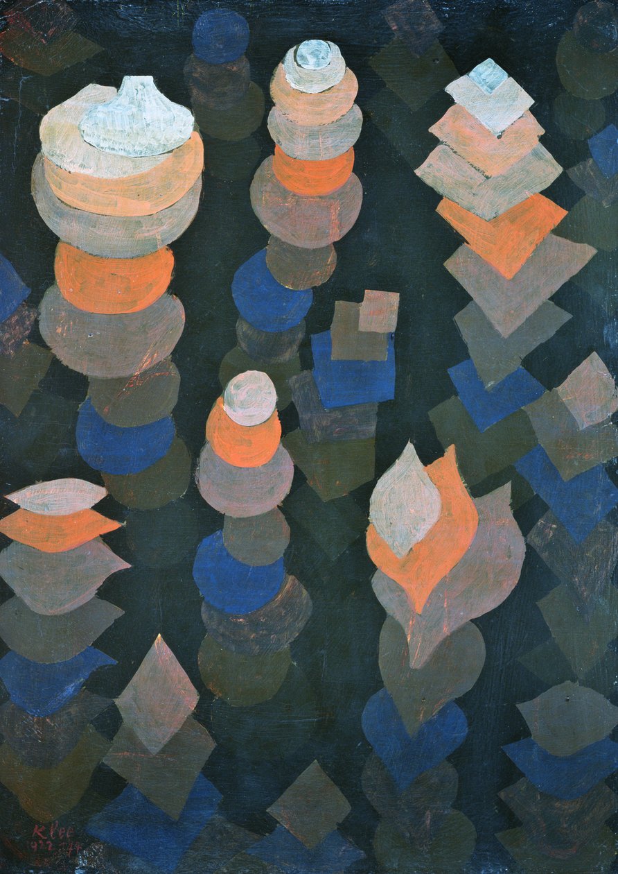 Wachstum der Nachtpflanzen von Paul Klee