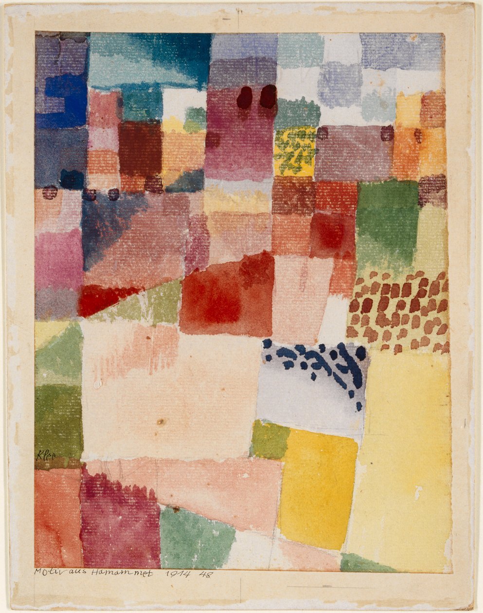 Motiv aus Hamammet, 1914 von Paul Klee