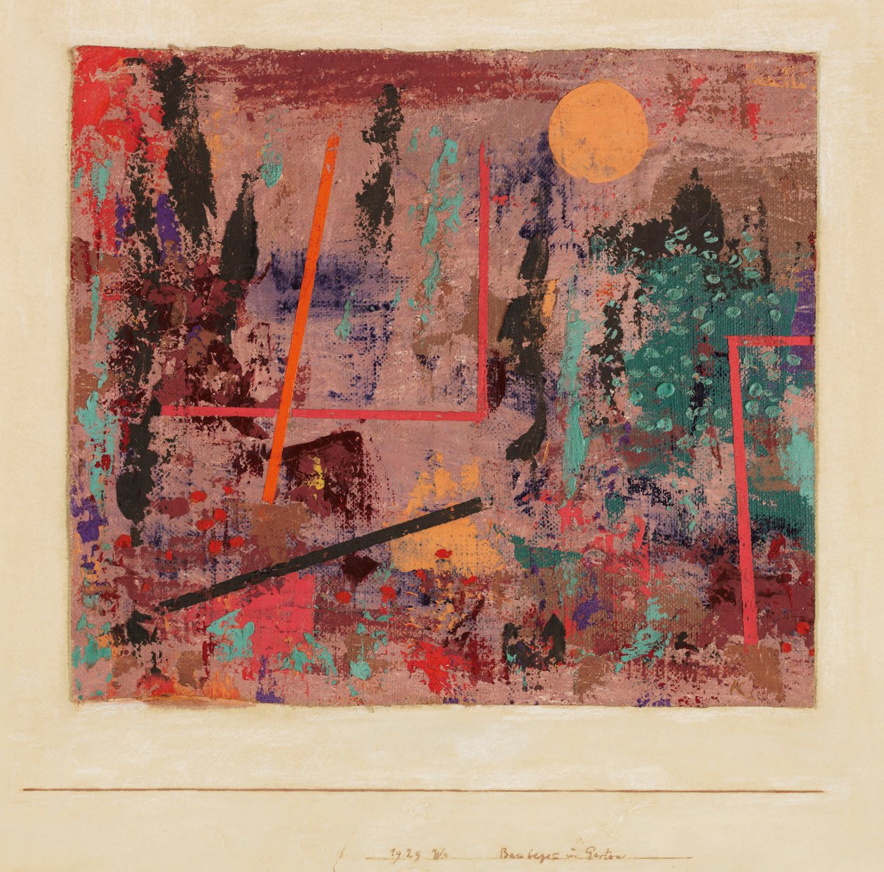 Beginn des Gartenbaus, 1929 von Paul Klee