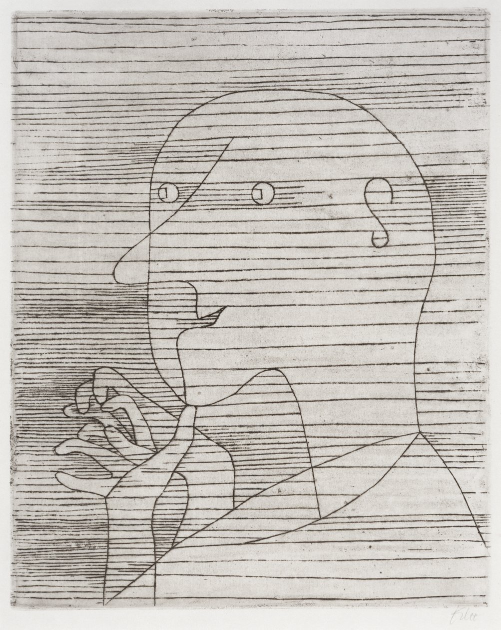 Rechnender Greis von Paul Klee