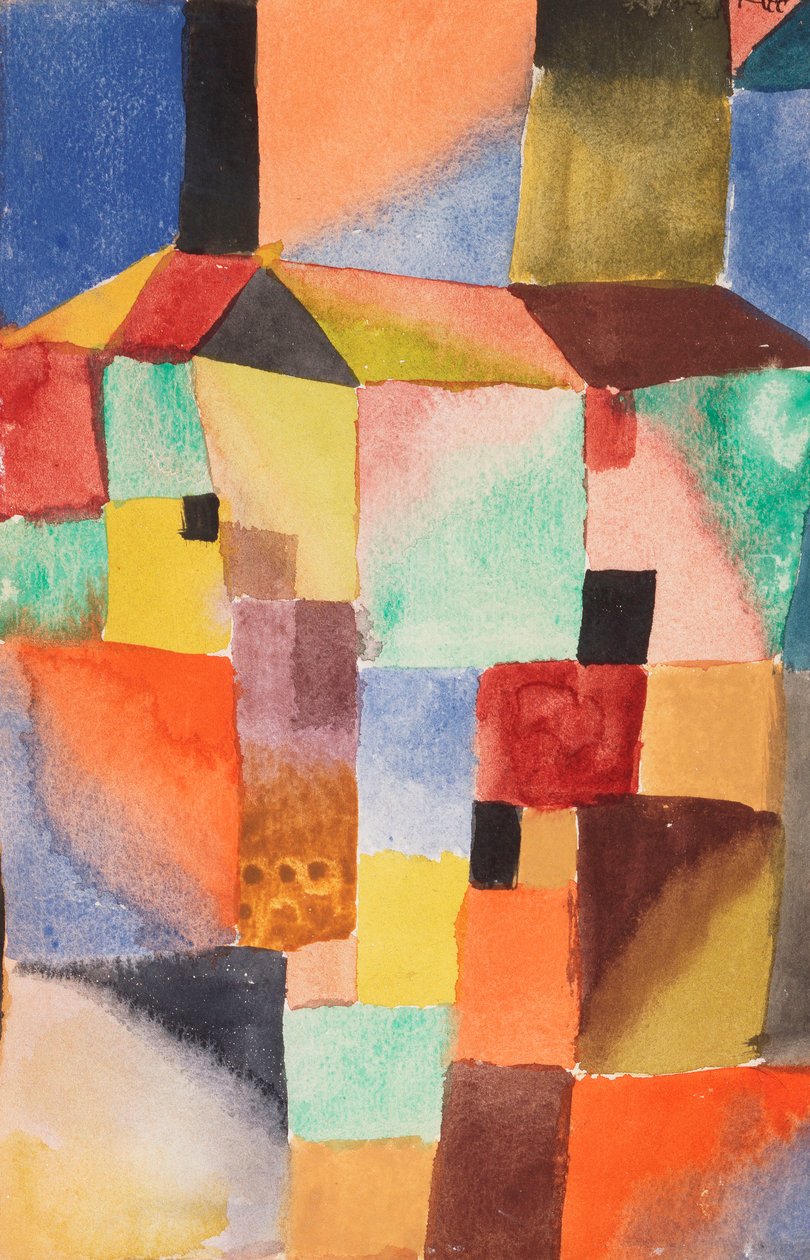 Rot/Grün Orange/Blau von Paul Klee