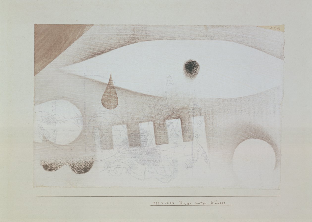 Dinge unter Wasser von Paul Klee