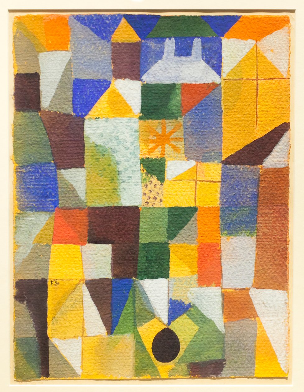 Städtische Komposition mit gelben Fenstern von Paul Klee