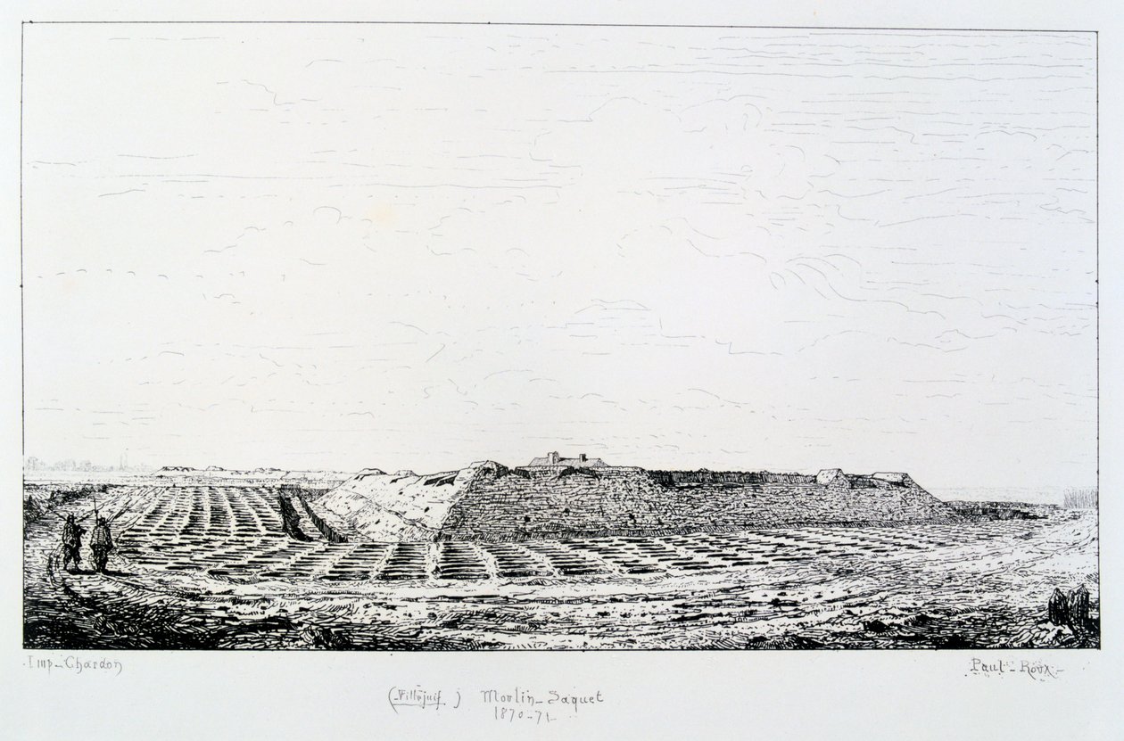 Moulin Saquet, Belagerung von Paris, 1870-1871 von Paul Roux