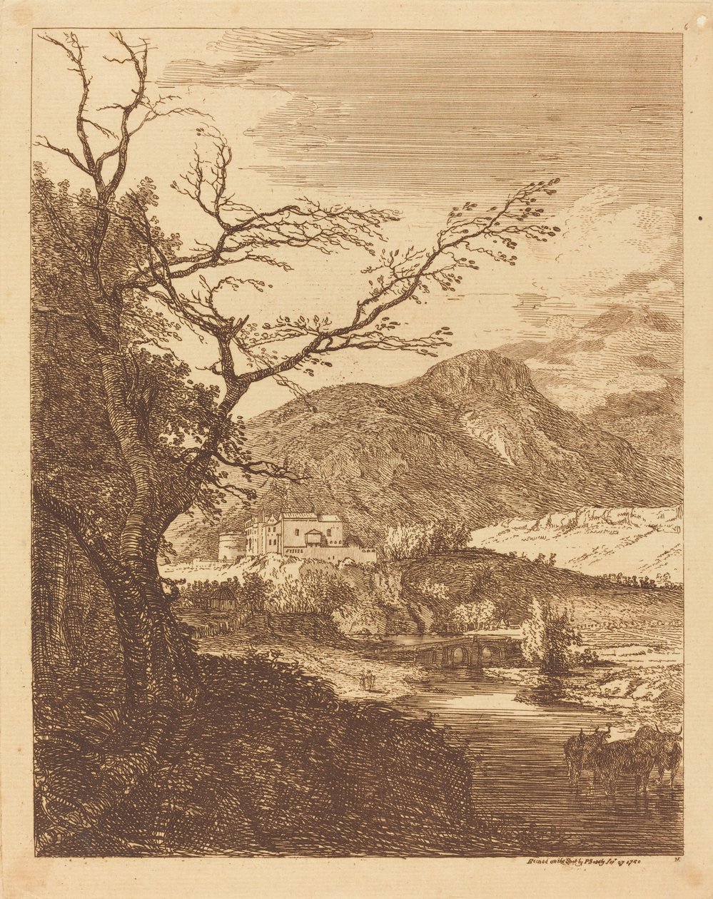 Capriccio mit Edinburgh Castle und Arthur