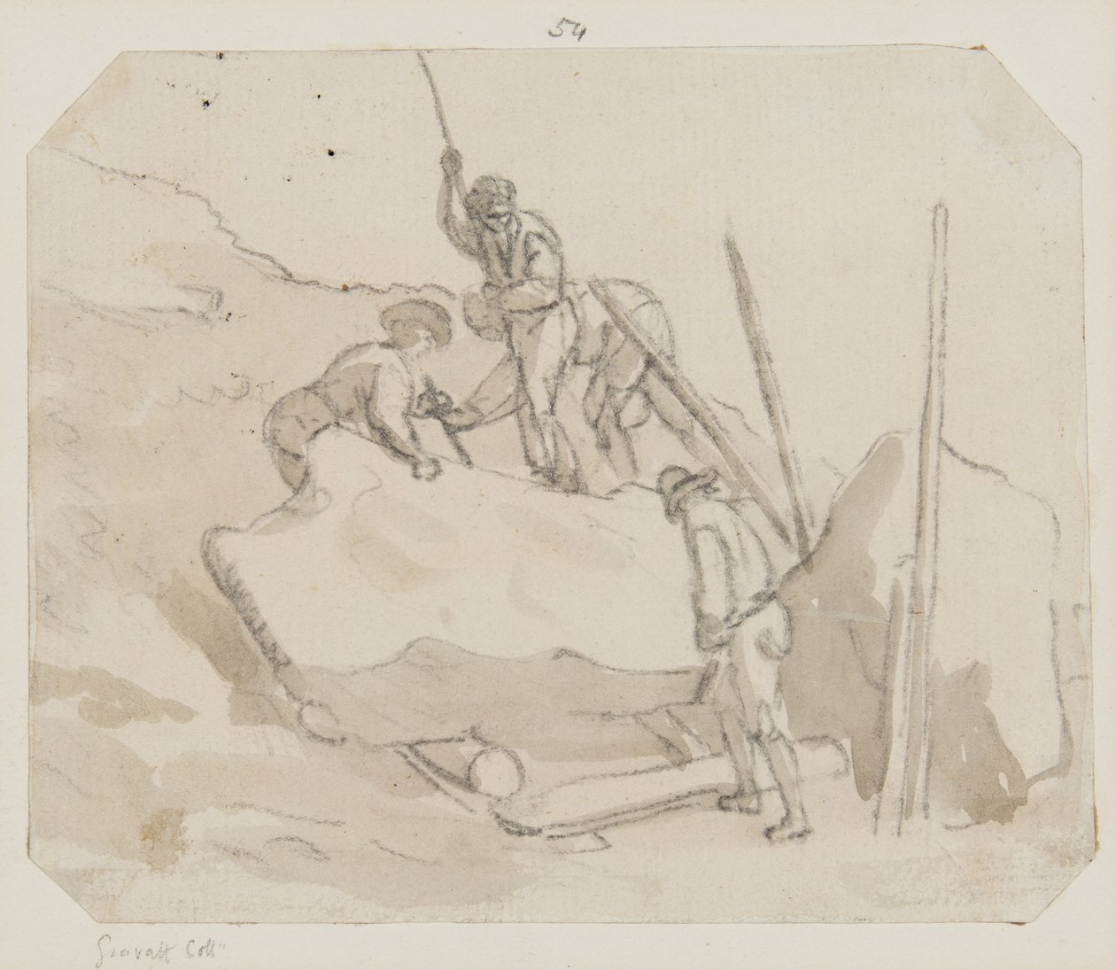 Steinbrucharbeiter von Paul Sandby